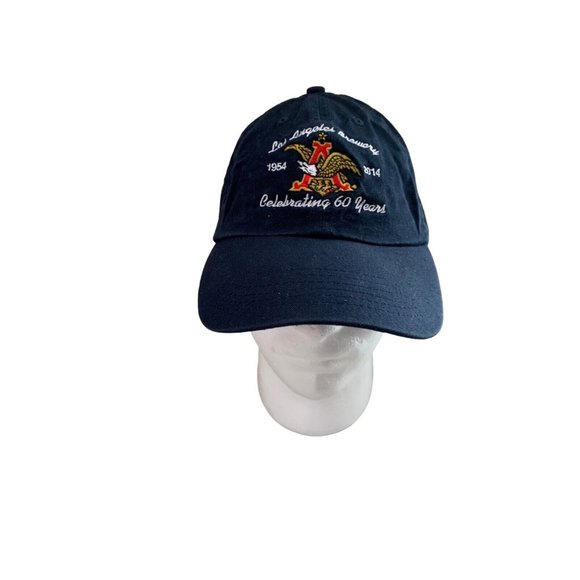 Anheuser Busch 60th Anniversary Los Angeles Brewery Hat Blue Strap Back - Picture 1 of 6